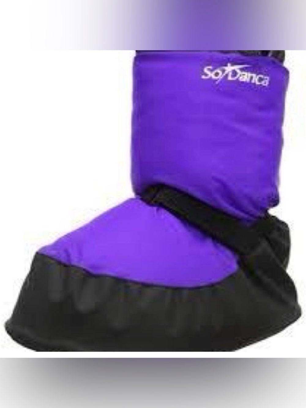So Danca Purple and Black Dance Booties